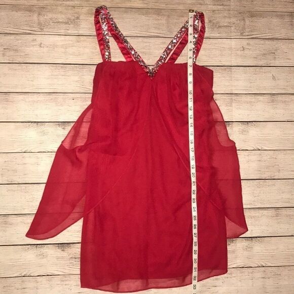 Adrianna Papell Flyaway Dress with Beaded Straps - Picture 8 of 8